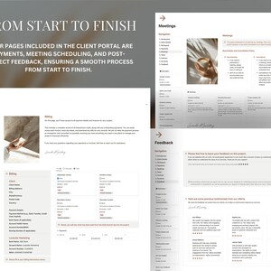 All in One Notion Client Portal Template Project Management Client ...