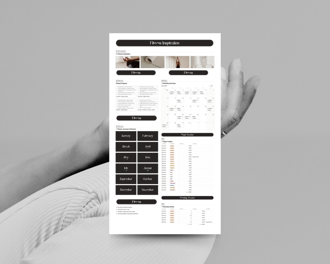Notion Weight Loss Tracker Template for Beginners Notion Template for