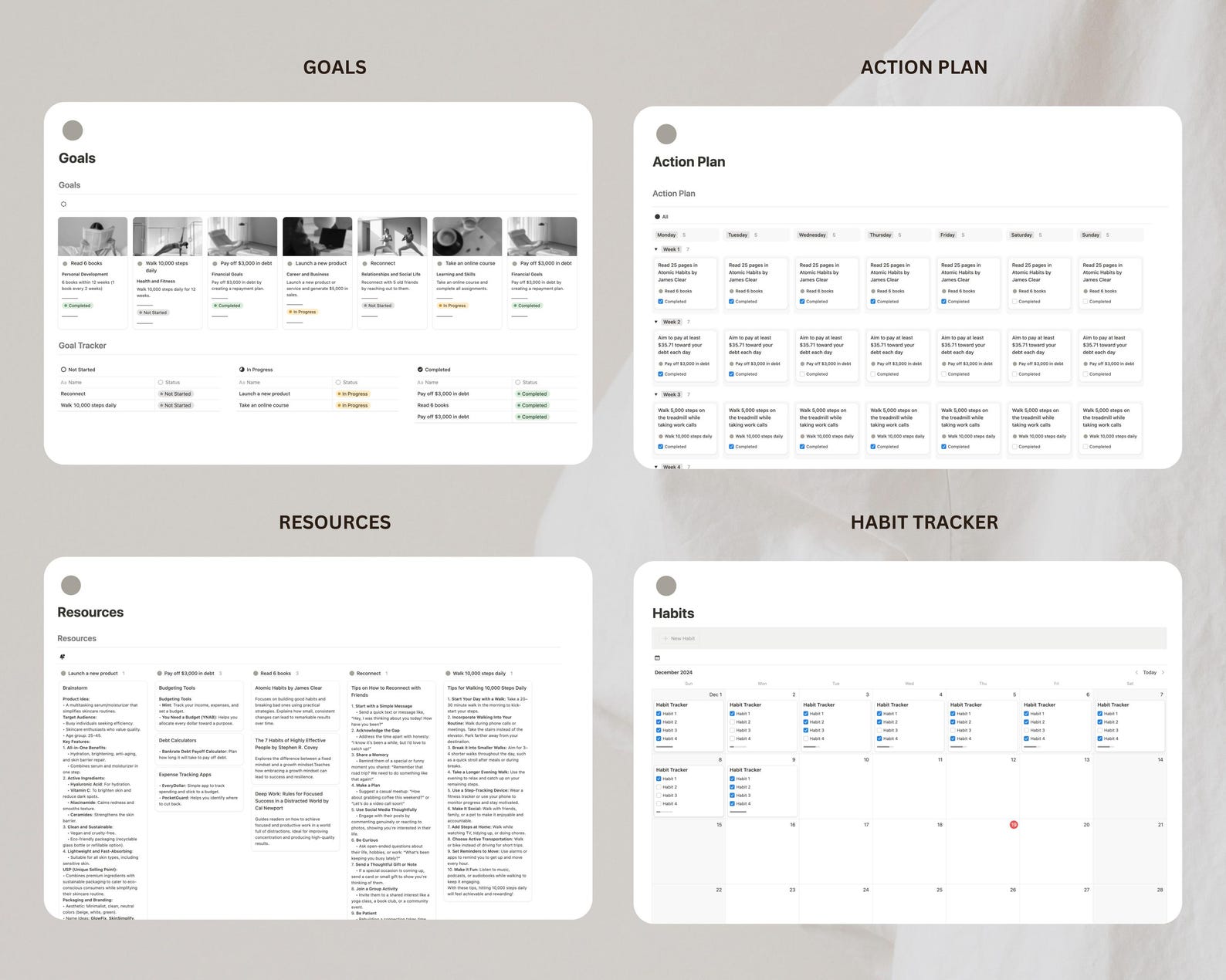 12 Week Year Planner Notion Template Goal Setting Planner 2026 Vision ...