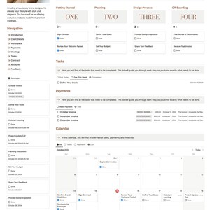 Boheme Client Management Portal for Freelance Designers Notion Template ...