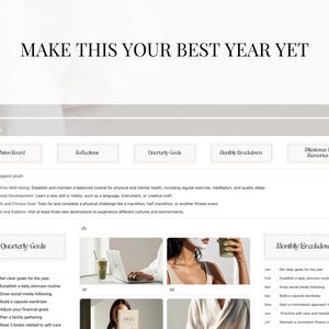 2026 Goal & Vision Board Notion Template for Monthly and Yearly Goal Setting Planner 2026 Notion Goal Planner Template Life Vision Planner image 7