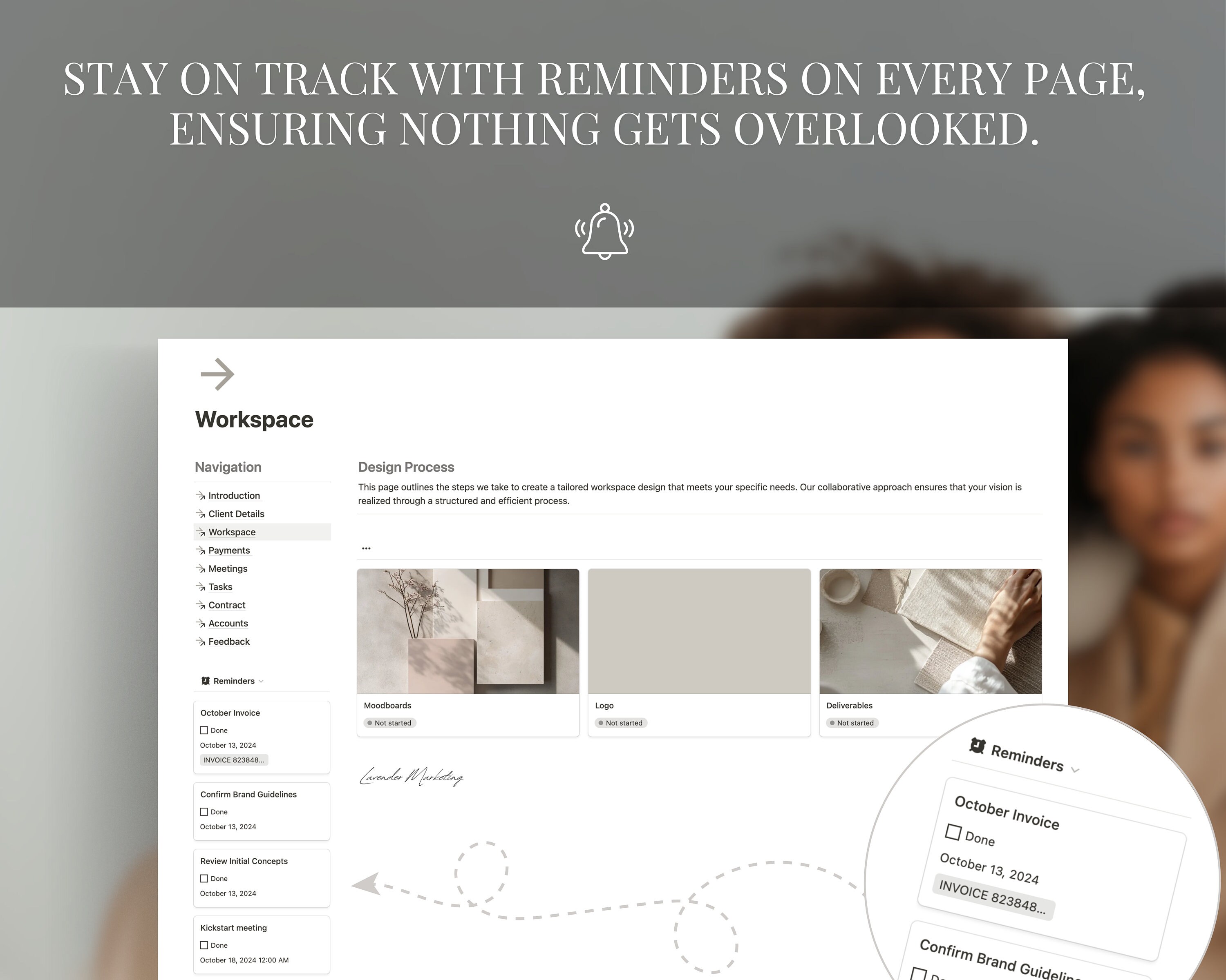 Notion Template for Client Portal Freelance Dashboard Manage Clients ...