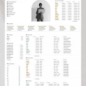 budget goals money management Notion