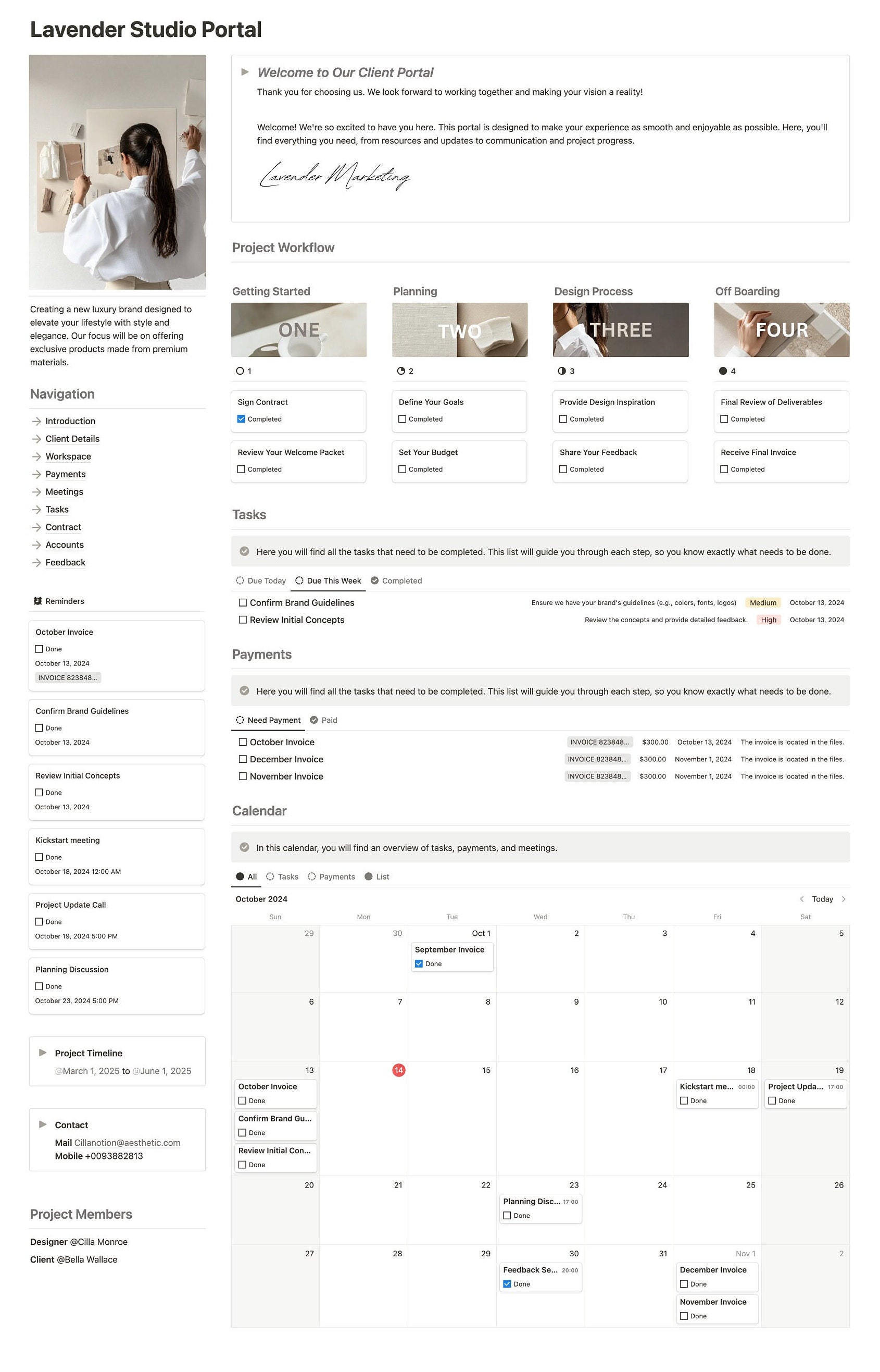 Notion Client Portal Template Client Management Dashboard for ...