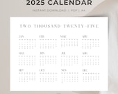 Printable 2026 landscape A4 calendar with Sunday start instant download 2026 yearly calendar in A4 format minimalist 2026 calendar printable