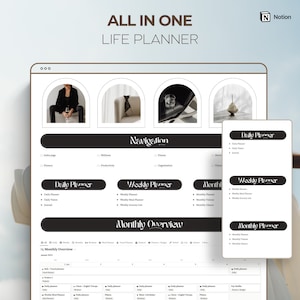 Digital Planner Notion Template All in One Life Planning Dashboard ...