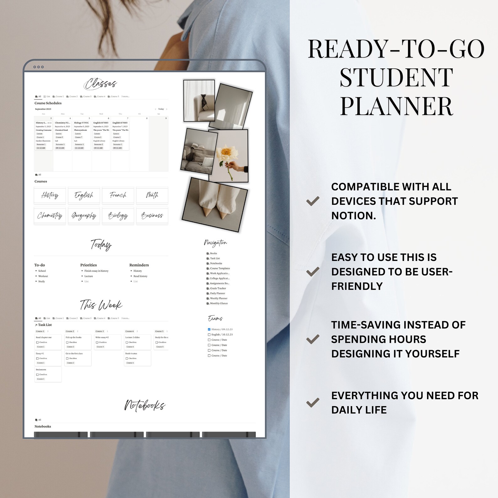 Notion Assignment Tracker Notion Templates for College Students Notion ...
