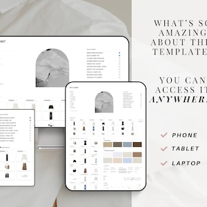 Notion Template Wardrobe Manager Notion Outfit Planner Digital Closet ...