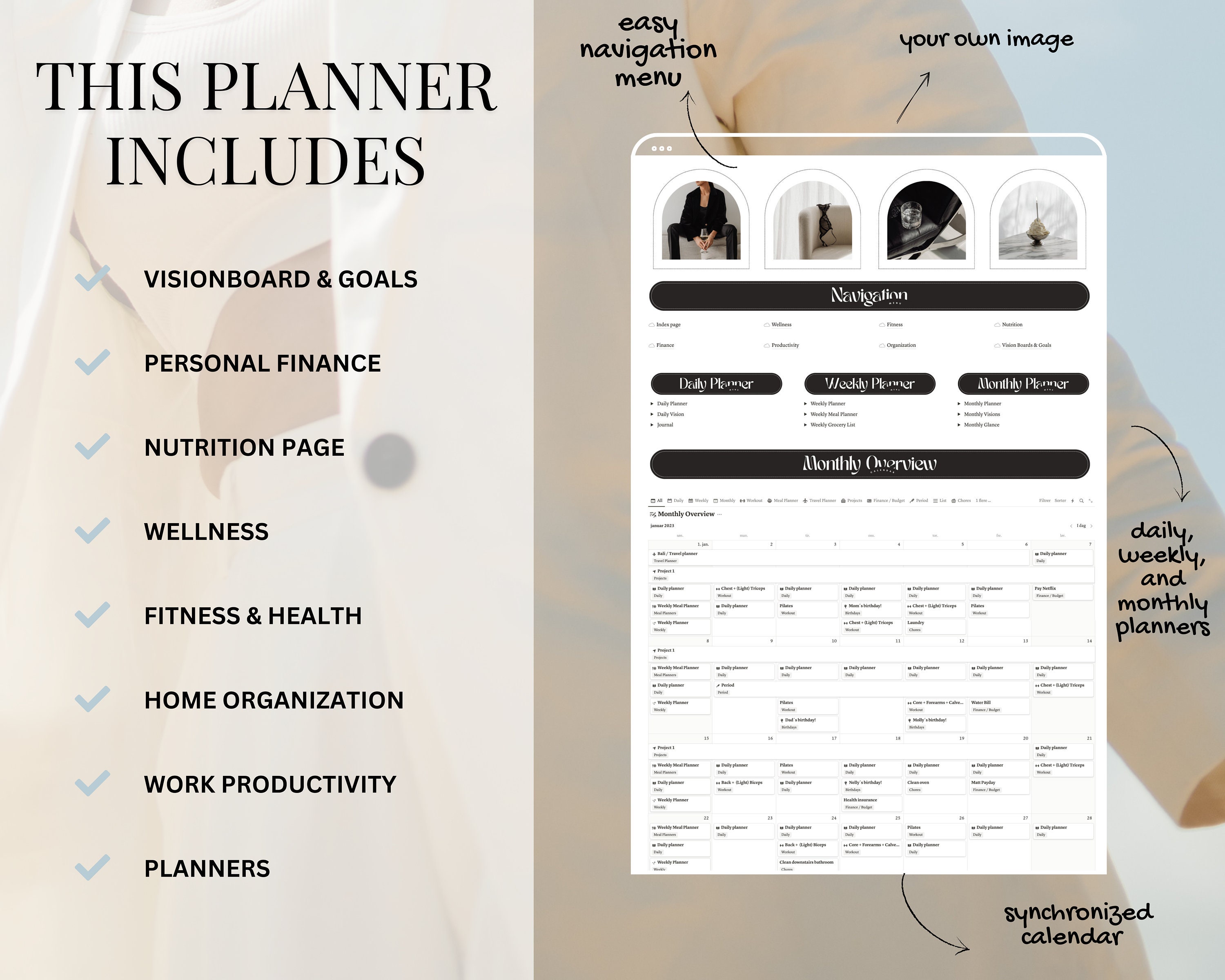 Free Weekly Planner for MacBook