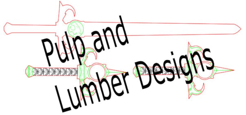 Thundercats Sword of Omens in Dagger and Sword form for laser cutting SVG