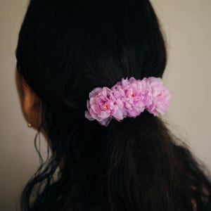 Silk Sakura Cherry Blossom Hair Barrette: Handmade Bridal Clip