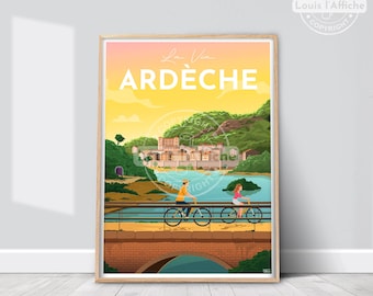 AFFICHE Illustration La Via ARDECHE