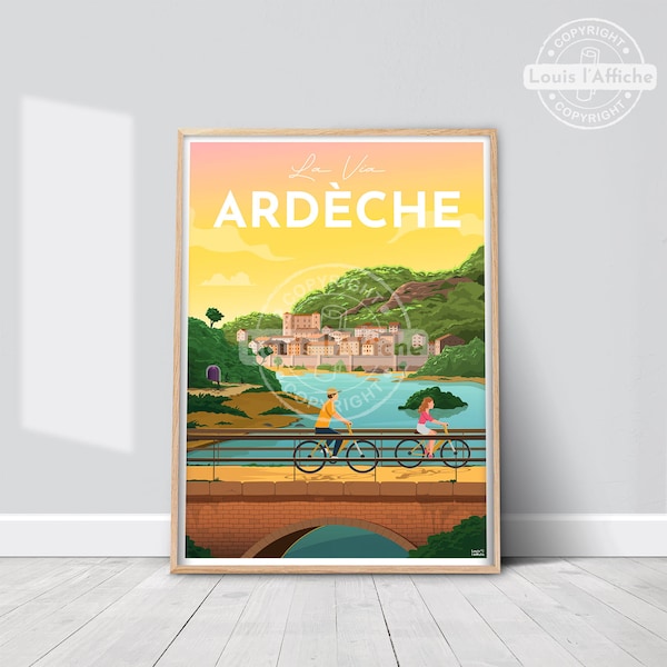 AFFICHE Illustration La Via ARDECHE