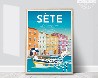 AFFICHE Illustration SETE "L'île singulière"