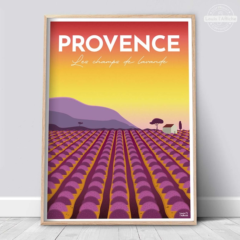 Provence – Vintage lavender poster | Southern decorative poster image 1