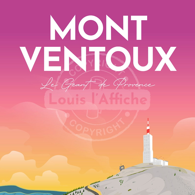 CARTE POSTALE Illustration Mont Ventoux Le Géant de Provence image 3