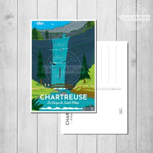 CARTE POSTALE Illustration CHARTREUSE "Le Cirque de Saint-Même"
