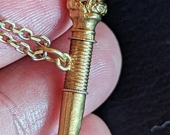 18K Gold Watch Winder Key Pendant French Victorian 18K Gold Pendant Victorian French Pendant Charm Winder Watch Key Pendant Watch