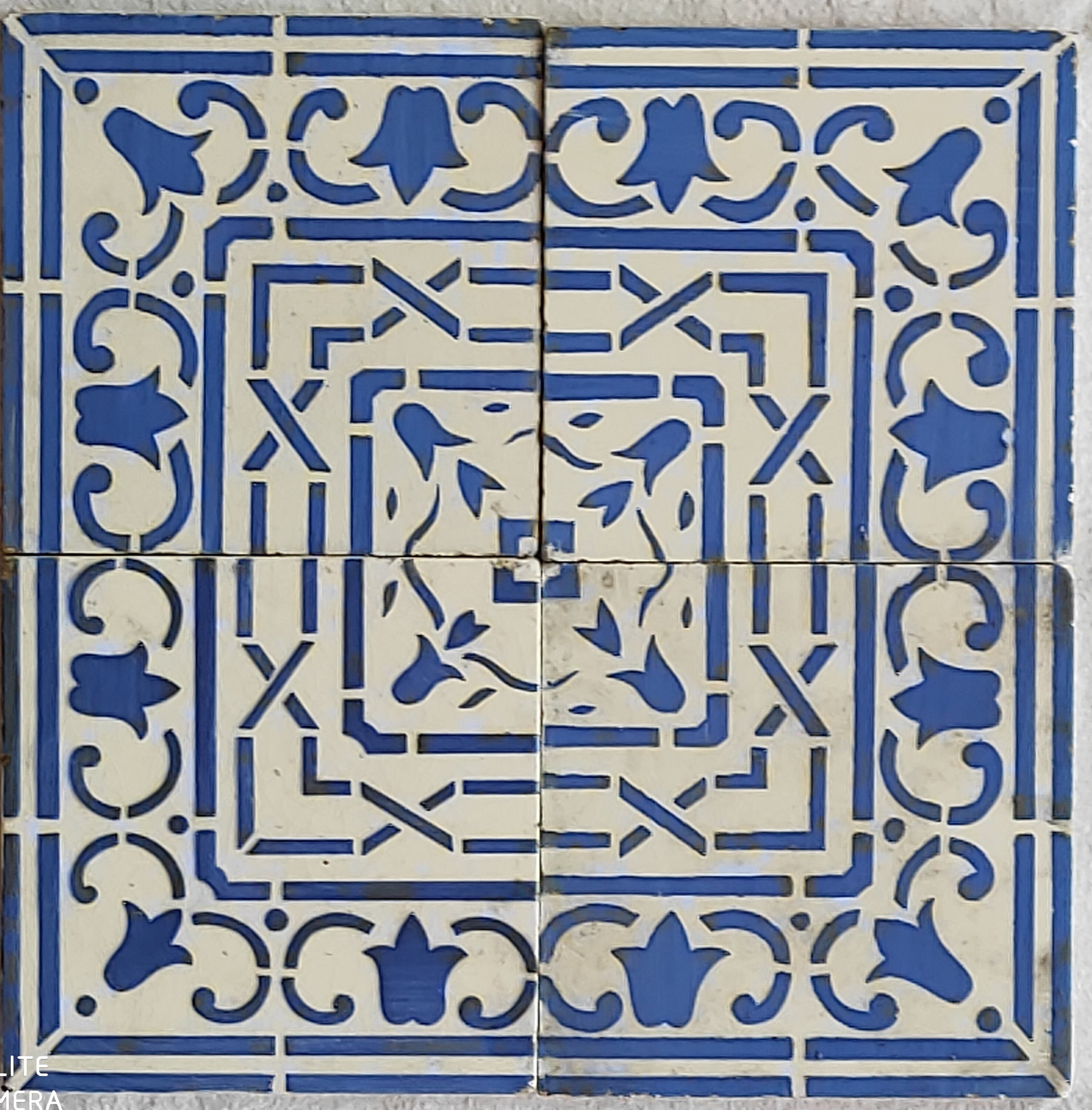 Ensemble de 4 Carrelages, Carreaux Français, Napoléon Iii, Carrelages, Carreaux Français Rares Vitry