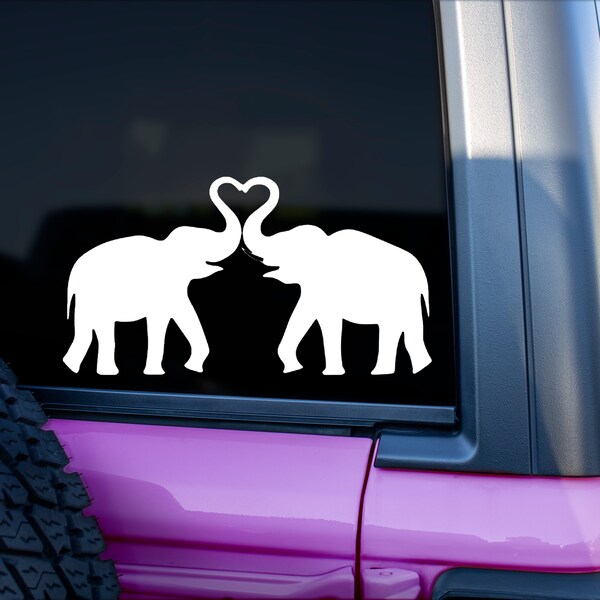 Elephant Vinyl Decal | Yeti Cups Laptops Cars