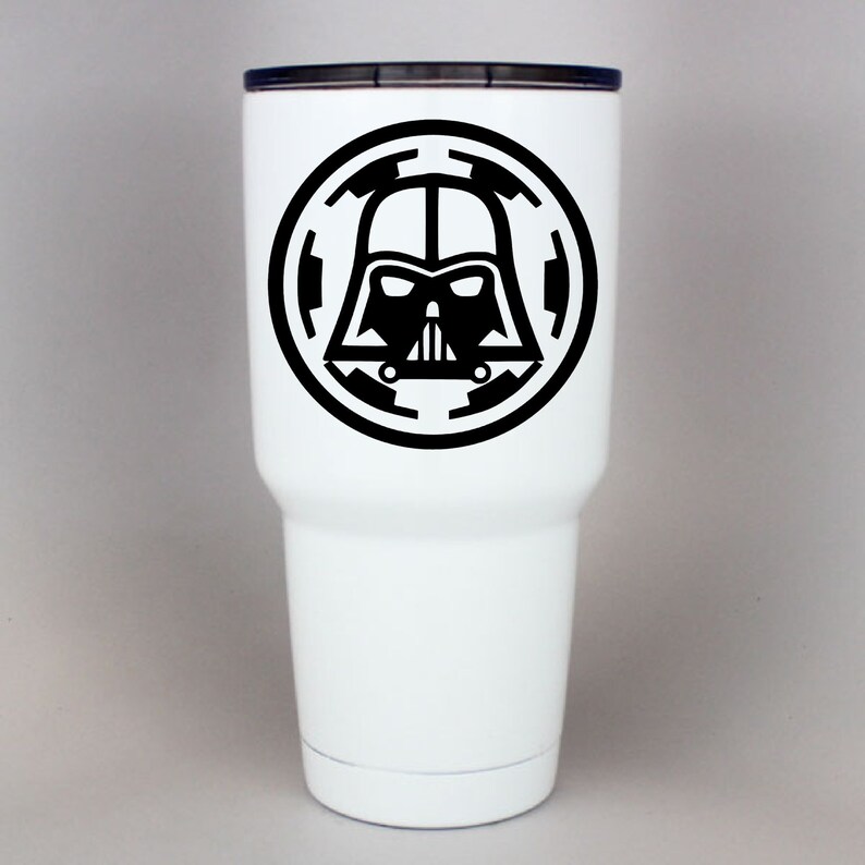 Darth Vader Vinyl Decal Yeti Cups Laptops Cars Etsy