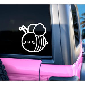 Cute Bee Vinyl Decal | Yeti Cups Laptops Cars