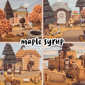 Ahornsirup Preset - Animal Crossing ACNH Preset für Lightroom Mobile