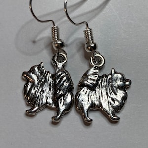 Pomeranian Dog Earrings/Dog Lover/Animal Lover