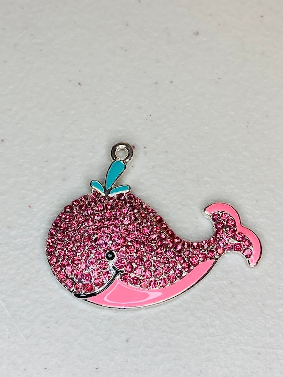 Smiling Whale Charm Sterling Silver, Charm Only Smiling Whale Charm Sterling Silver, Charm Only
