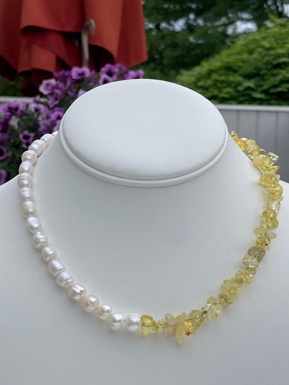 Buy Two-way Quartz Necklace / Yellow Quartz's / Split Necklace