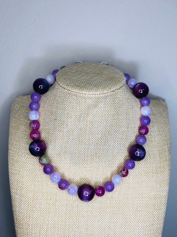 Plum statement best sale necklace