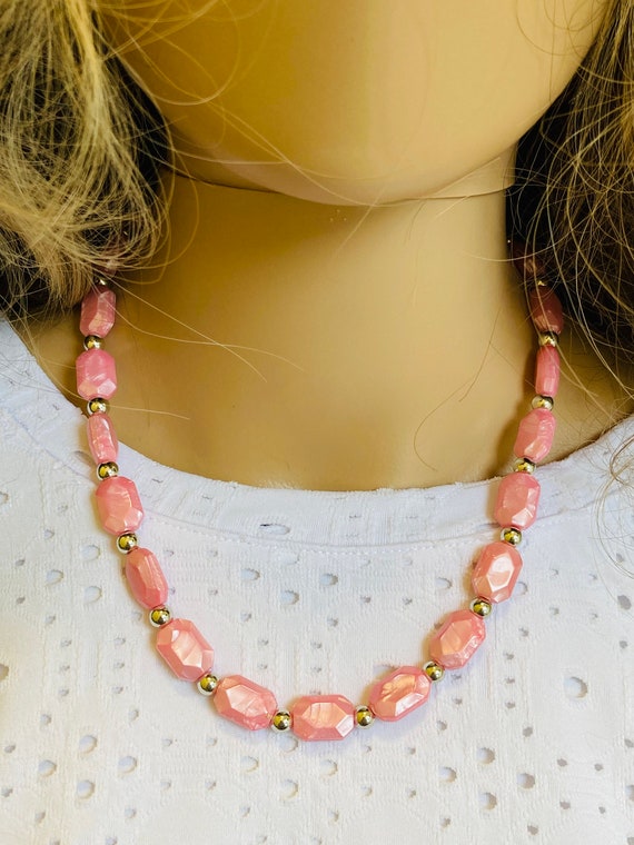 Kundan Pink beads with pearl jewellery set for women/girls – Silvermerc  Designs