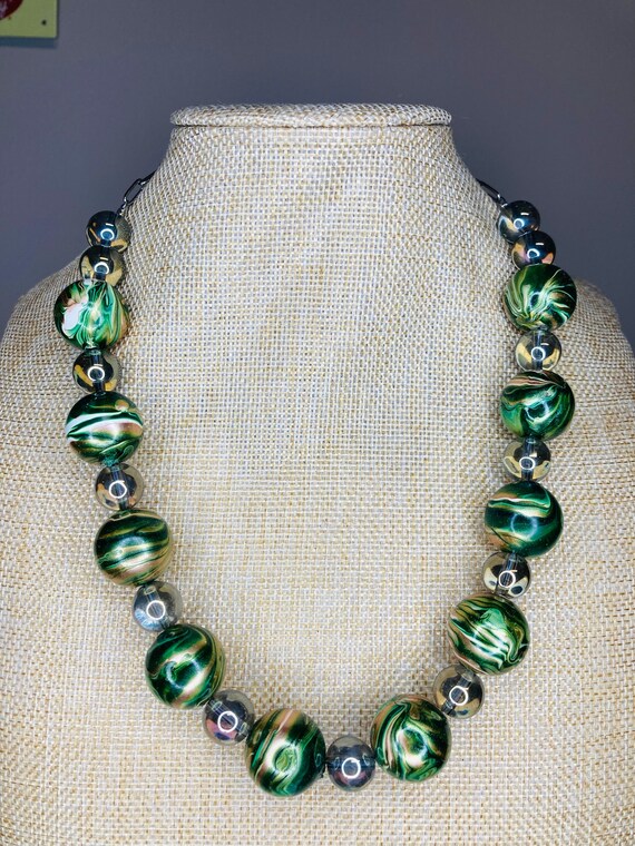 Bulk 48 Pc. Metallic Tri-Color Mardi Gras Bead Necklaces | Halloween Express