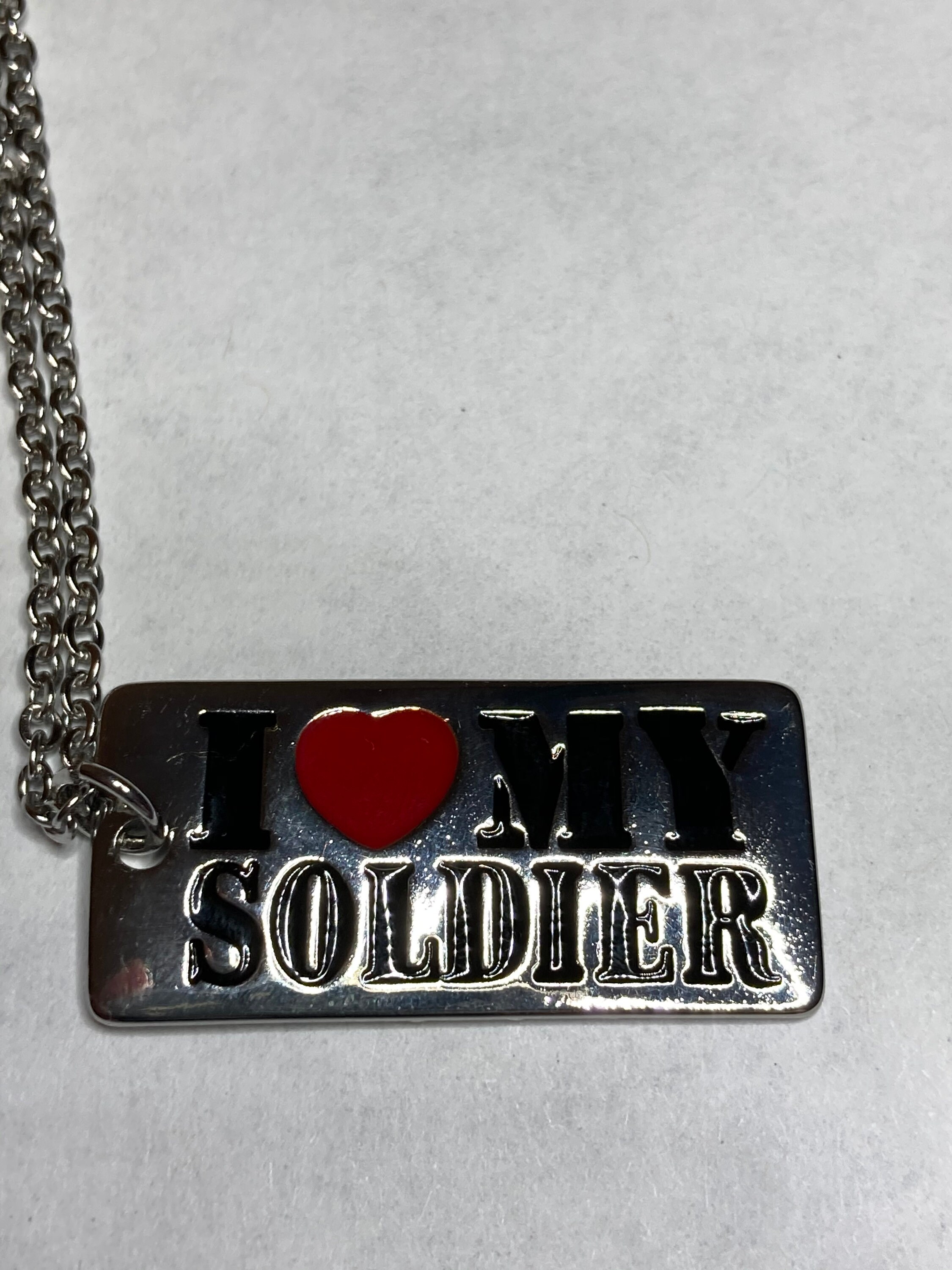 Ich liebe meinen Soldaten Anhänger / Soldier Anhänger / Etsy