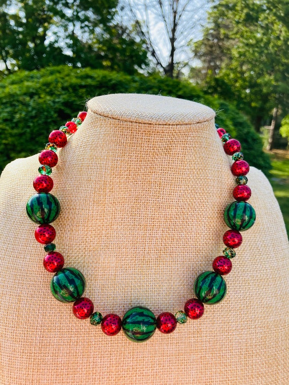【TATIANA】Apink銀紙着用★Green Mix Coin Beads Necklace il_fullxfull.637233520_6l68.jpg