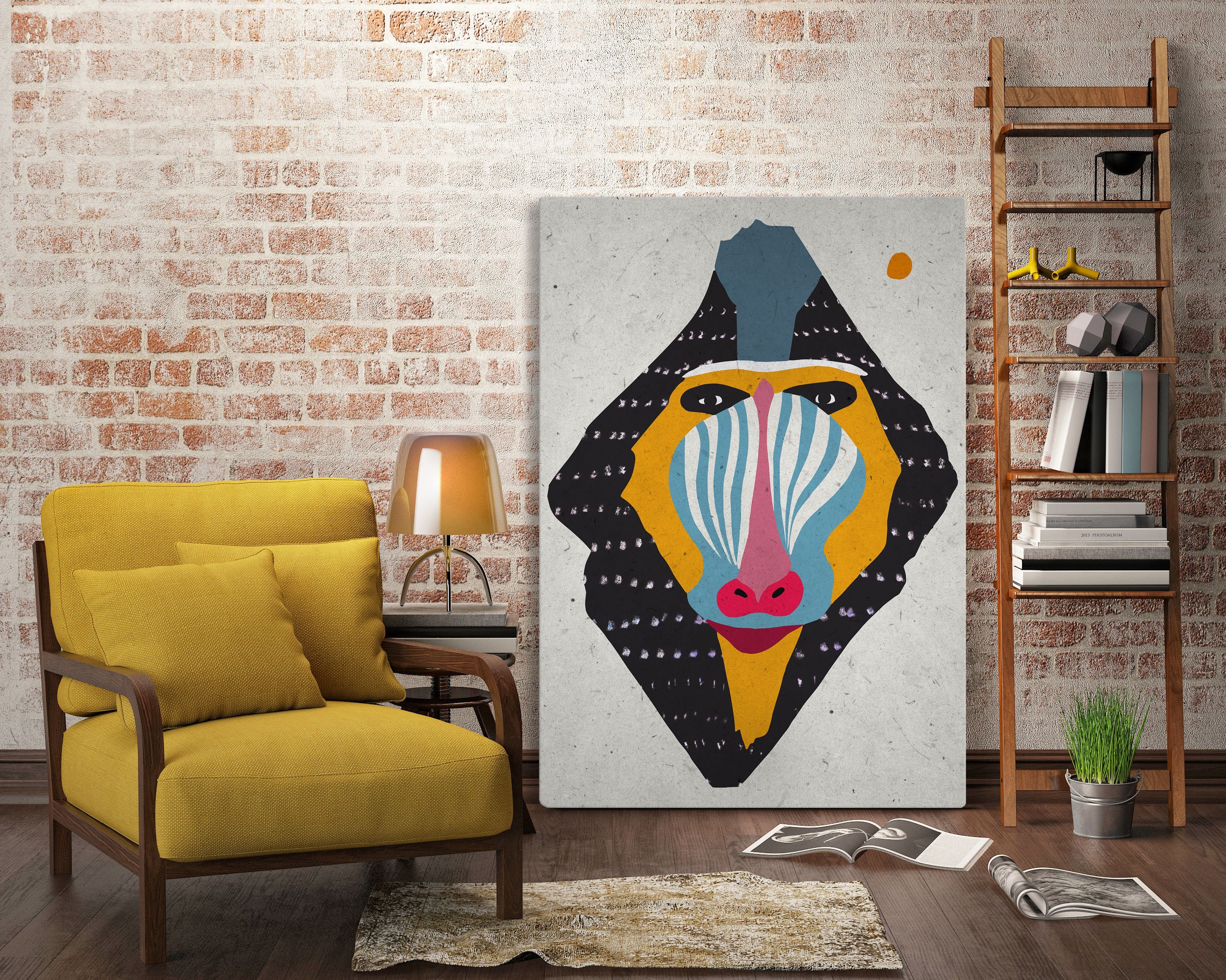 African Animal Wall Art Baboon Print Monkey Poster Monkey Etsy UK