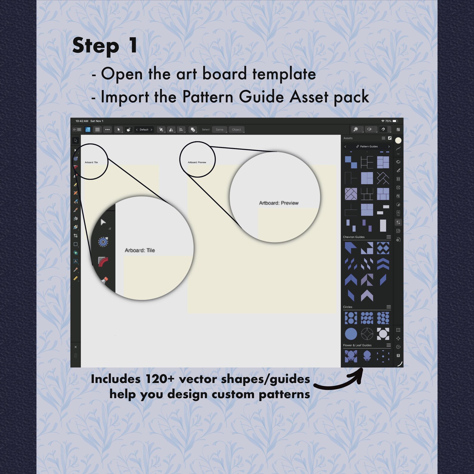 Affinity Designer 2 Pattern SVG Asset Pack – 100+ Vector Shapes ...
