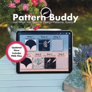 Procreate Pattern Stamp Guides: 50 Easy Design Brushes (Digital Download)