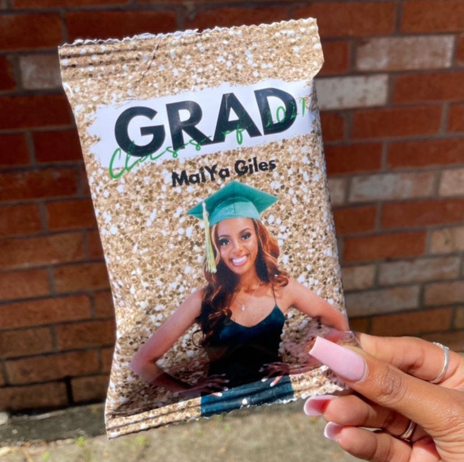 Custom Chip Bags Birthday Chips Graduation Chips Etsy