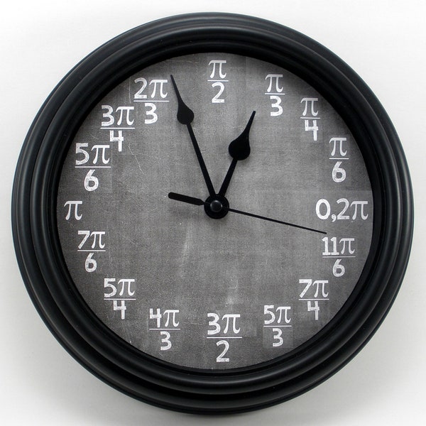 CALCULUS Mathe-Uhr, Einheit Kreis in Radians, Lehrer Wertschätzung, Neuheit Wanduhr, College-Uhr, Neuheit, Lehrer, Student, Professor