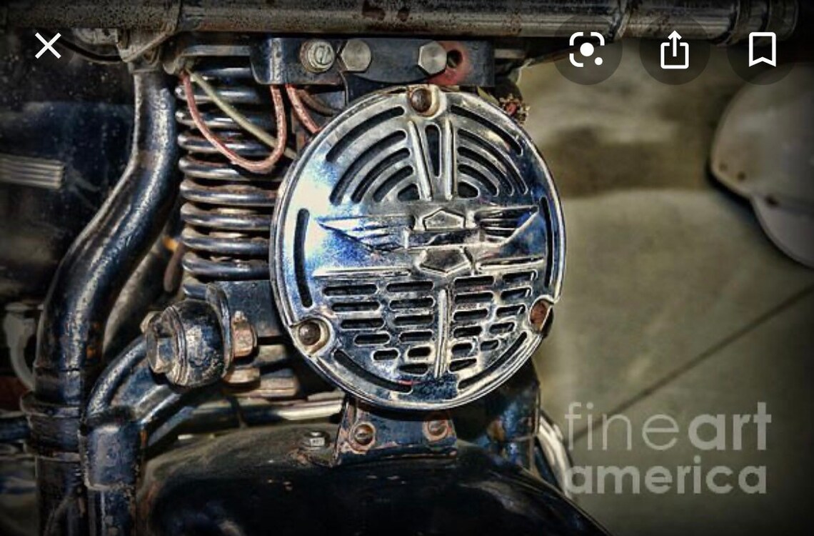 Vintage style Harley Davidson Horn Etsy