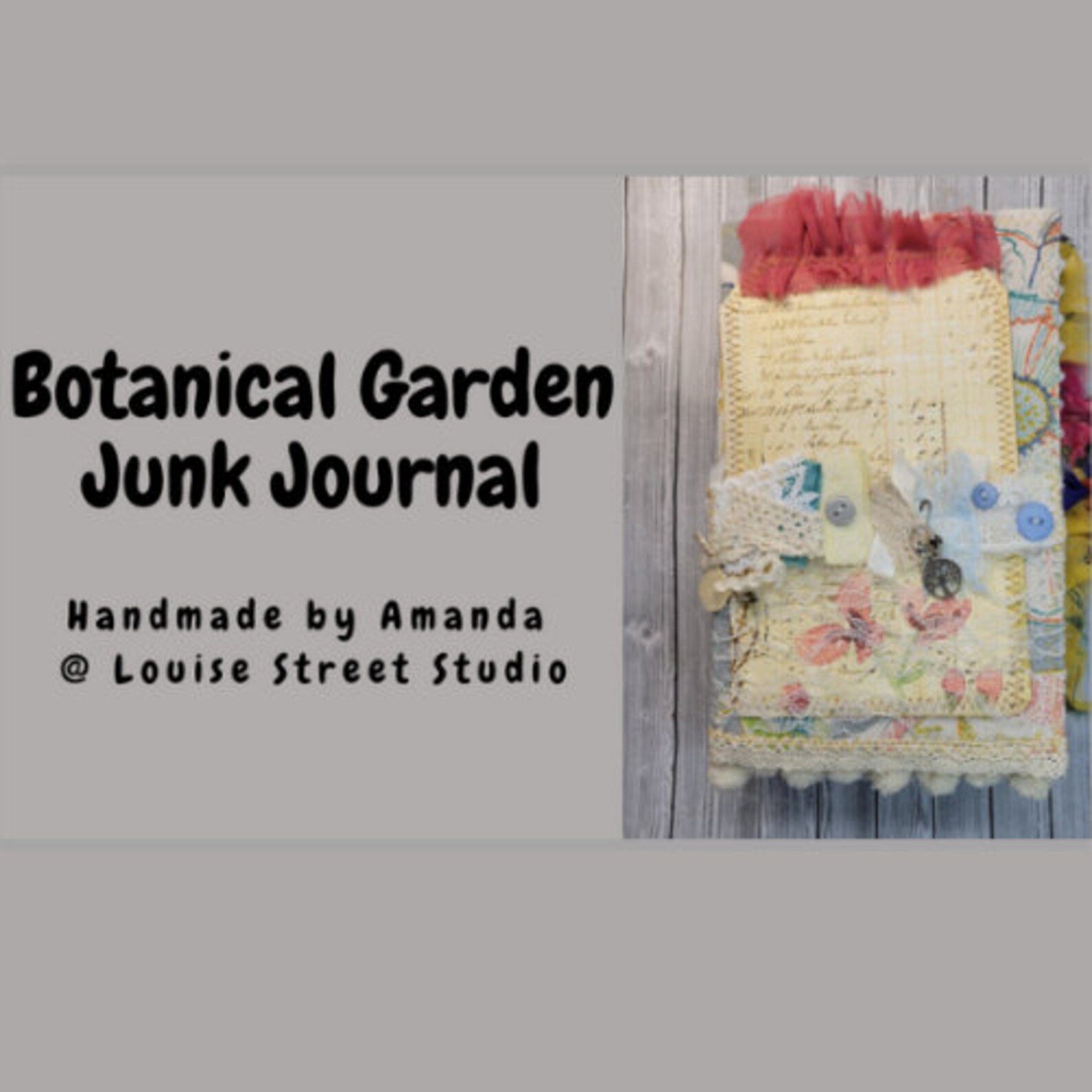Botanical Garden Junk Journal - Chunky Boho Style Handmade Daily ...