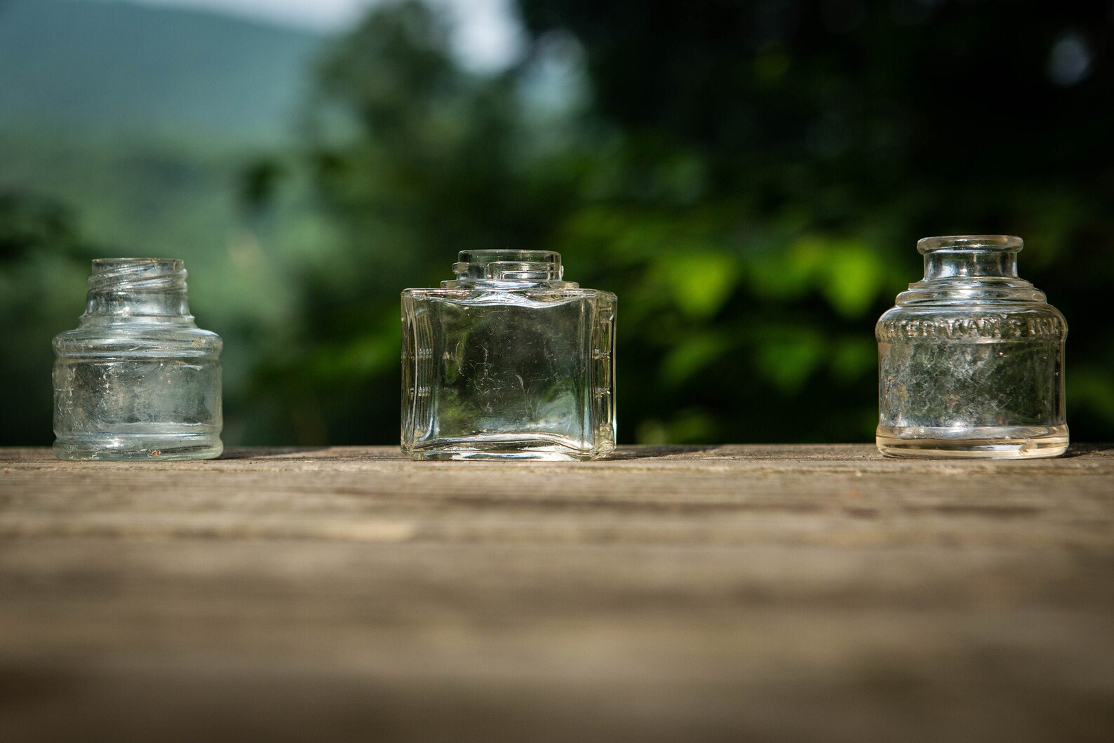 Set of Three 1930's Ink Bottles Etsy