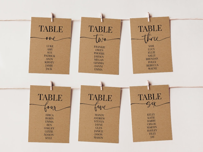 Wedding Seating Plan Wedding Table Plan Wedding Table Cards Etsy UK
