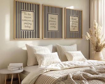 Set of 3 positive quote prints, bedroom prints, teen prints, living room posters. Set of 3 posters. Quote posters.