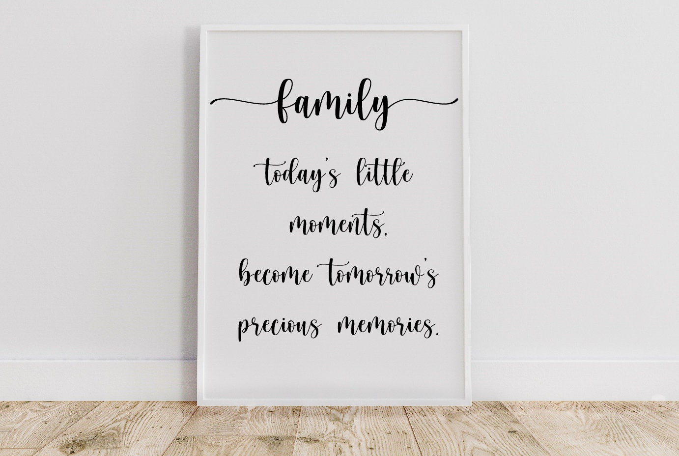 Family Memories Quotation Print Quote Prints Family Wall | Etsy