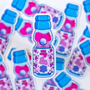 Bisexual Pride Ramune Sticker | Marble Soda Sticker | LGBT Pride | Pride Flag Sticker