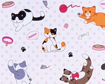 Kitty Cat Sticker Sheet | Cute Cat Stickers | Vinyl Cat Stickers for Laptops + Journals