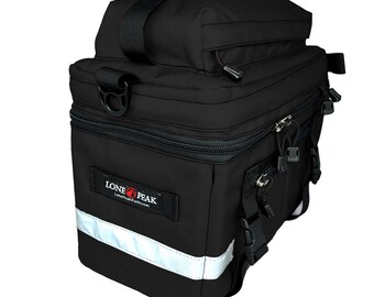 Lone Peak Rear Rack Bag for Bicycle | Large Capacity - Expandable - Durable & Water Resistance Bike Carrier Bag | Cycling Storage Bag