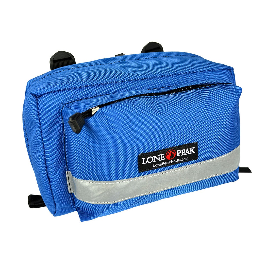 Lone Peak Front Handlebar Bag for Bicycles With Adjustable Straps Multi